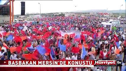 BAŞBAKAN'DAN MERSİN'DE GEZİ PARKI AÇIKLAMASI