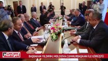 Başbakan Yıldırım, Moldova Cumhurbaşkanı Dodon ile görüştü