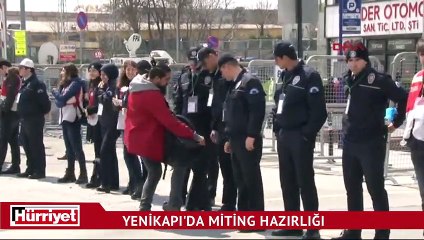 Yenikapı'da miting hazırlığı