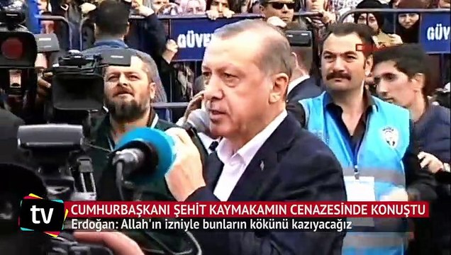 Erdoğan şehit kaymakamın tabutu başında konuştu