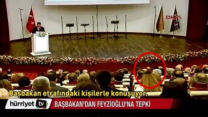 Başbakan Feyzioğlu'na kızdı, töreni terk etti
