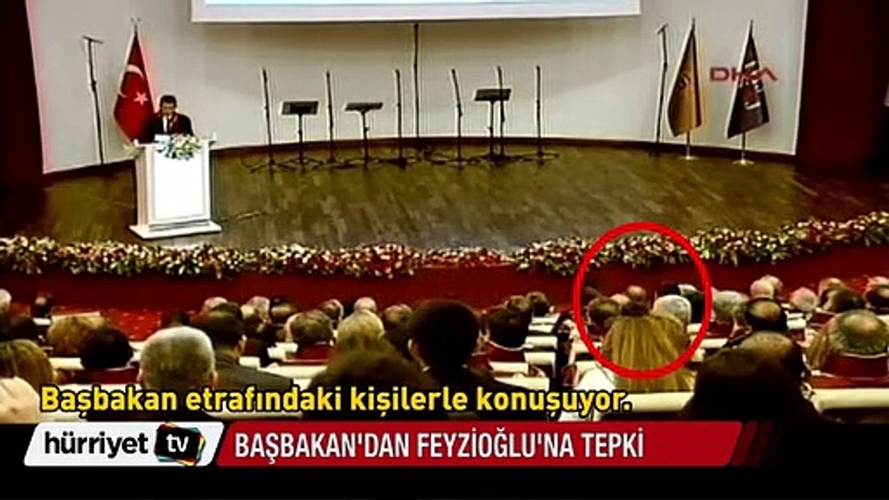 Başbakan Feyzioğlu'na kızdı, töreni terk etti