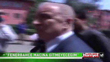 GALATASARAY BAŞKANI AYSAL: FENERBAHÇE MAÇINA GİTMEYECEĞİM