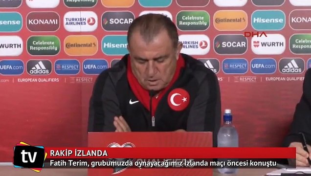 Fatih Terim, İzlanda maçı öncesi basın toplantısı düzenledi
