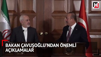 Çavuşoğlu ve İranlı mevkidaşı Cevad Zarif'ten ortak basın toplantısı