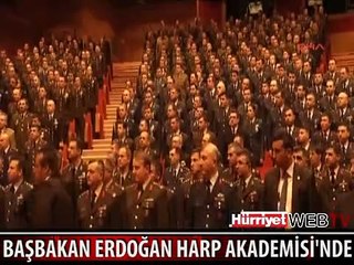 BAŞBAKAN HARP AKADEMİSİ'NDE KONFERANS VERDİ