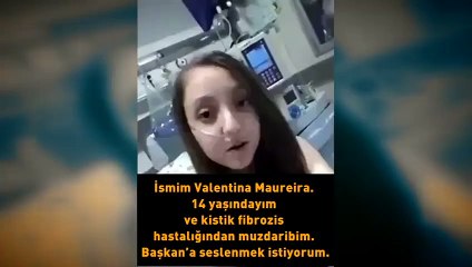 14 yaşındaki kız Başkan'dan ötenazi istedi