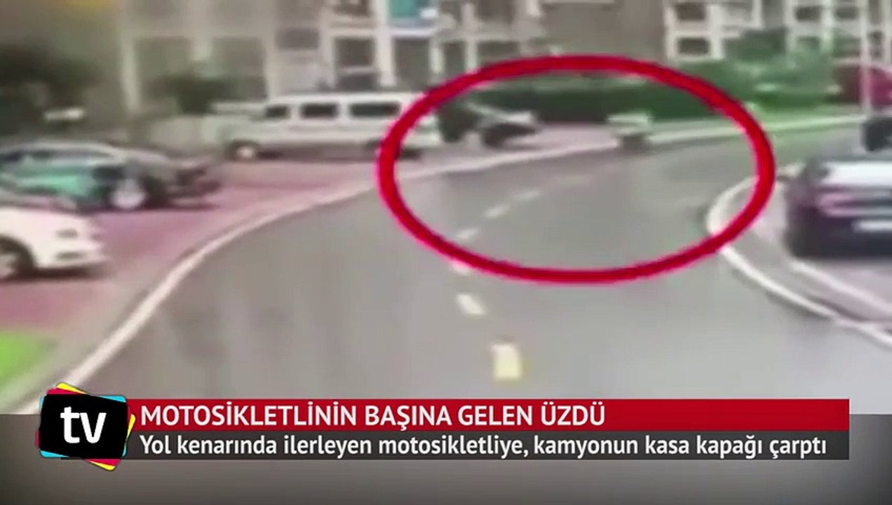Motosikletlinin başına gelen pişmiş tavuğun başına gelmedi
