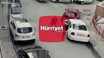 Kendi lastiğini tamir ettirmek yerine, başka otomobilin lastiğini çaldı