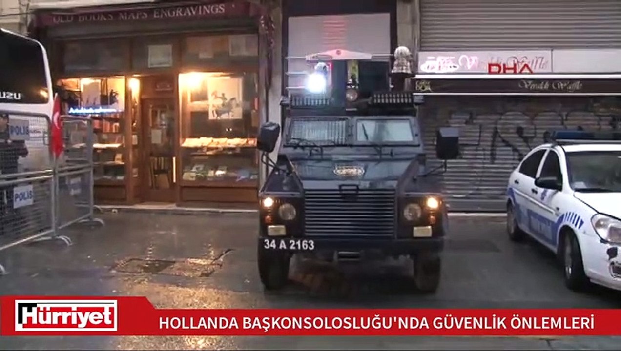 Hollanda elçilikleri giriş-çıkışlara kapatıldı