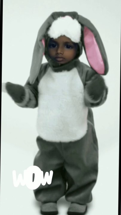 dancing with a cute bunny