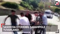 Sason’da otomobil şarampole yuvarlandı: 2 yaralı