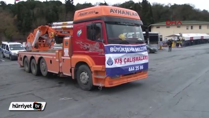 İstanbul'da kar hafif hafif yağmaya başladı