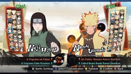 NEJI VS LEE | NARUTO ULTIMATE NINJA STORM 4 GAMEPLAY