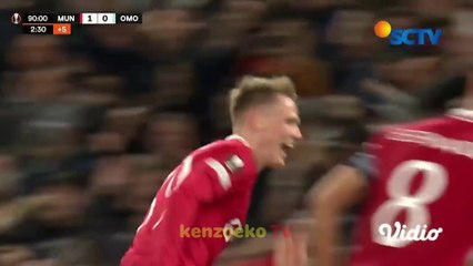 Manchester United vs Omonia result highlights injury time winner