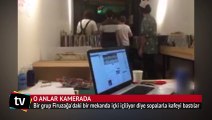 Firuzağa'da sopalarla kafe bastılar