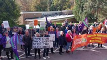Protests against council day centre closures