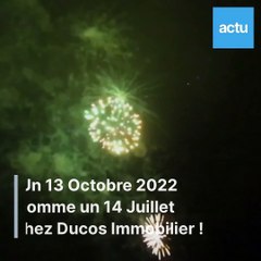 Feu d'artifice chez Ducos Immobilier