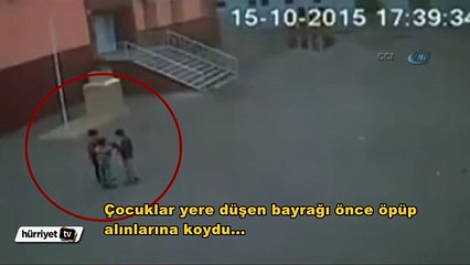 Diyarbakırlı çocukların bayrak sevgisi