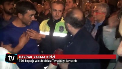 Bayrak yakma iddiası gerginliğe yol açtı