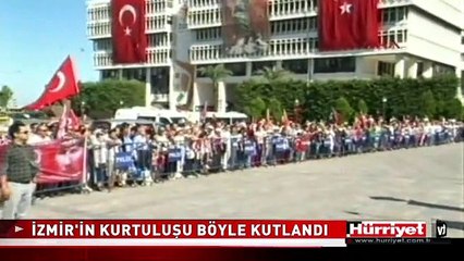 İZMİR'DE HÜKÜMET KONAĞINA BAYRAK BÖYLE ÇEKİLDİ