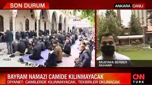 Son dakika haber... Koronavirüs nedeniyle bu yıl camilerde bayram namazı kılınmayacak