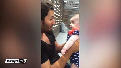 Duydukları karşısında şoke olan bebek