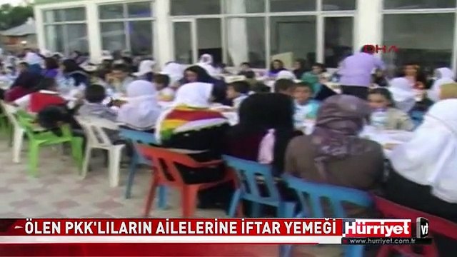 ÇATIŞMALARDA ÖLEN PKK'LILARIN AİLELERİNE İFTAR YEMEĞİ