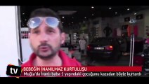 Bebeğin inanılmaz kurtuluşu