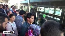 İşe geç kalan yolcuların metrobüs isyanı