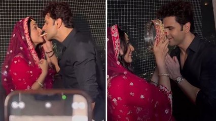 Divyanka Tripathi Vivek Dahiya Karwa Chauth Celebration, 1 ही मिठाई से व्रत | Boldsky *Entertainment