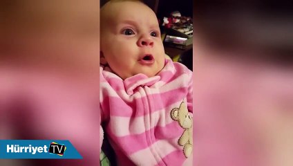 3 aylık bebeğin bu sözleri görenleri şaşkına çevirdi