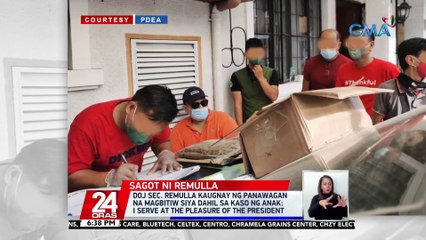 DOJ Sec. Remulla kaugnay ng panawagan na magbitiw siya dahil sa kaso ng anak: i serve at the pleasure of the president | 24 Oras