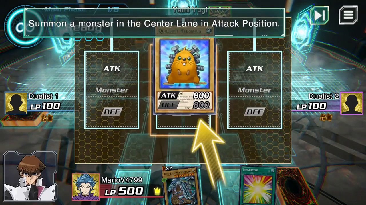 Yu-Gi-Oh! Cross Duel - Tutorial: Activating Spells