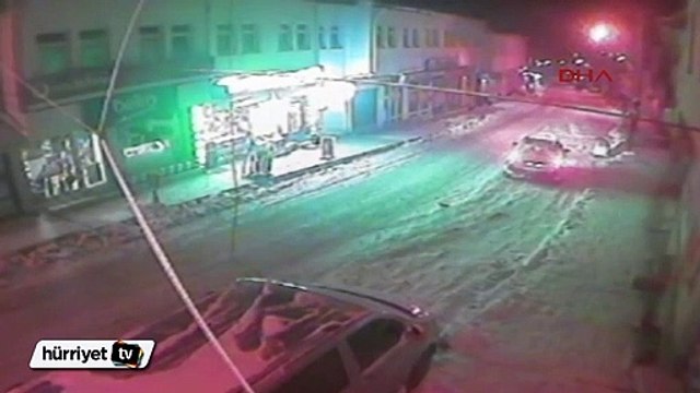 Kalorifer kazanı böyle patladı