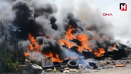 Belediye deposundaki yangın korkuttu