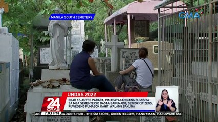 Edad 12-anyos pababa, pinapayagan nang bumisita sa mga sementeryo basta bakunado; senior citizens, puwedeng pumasok kahit walang bakuna | 24 Oras