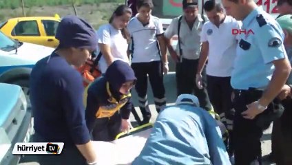 Yaralı işçi 'berbat olur' diyerek sedyeye konulmasını istemedi