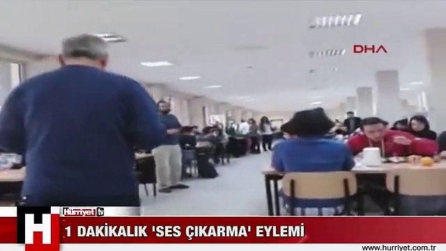 BERKİN ELVAN İÇİN 1 DAKİKALIK 'SES ÇIKARMA' EYLEMİ