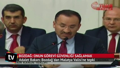 Bekir Bozdağ: Onun görevi güvenliği sağlamak