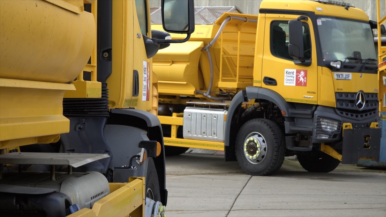 Kent County Council have unveiled new technology to make gritting more efficient