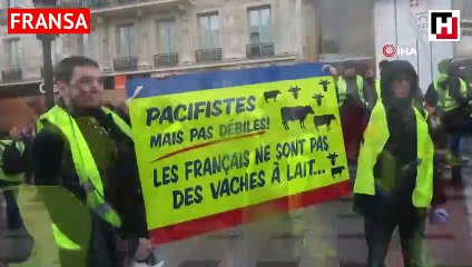 Sarı Yelekliler Paris ve Brüksel sokaklarında