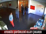 OTOBÜS ŞOFÖRLERİ BELEDİYEYİ BASIP CAMLARI KIRDI