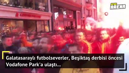 Galatasaraylı taraftarlar Vodafone Park’ta!
