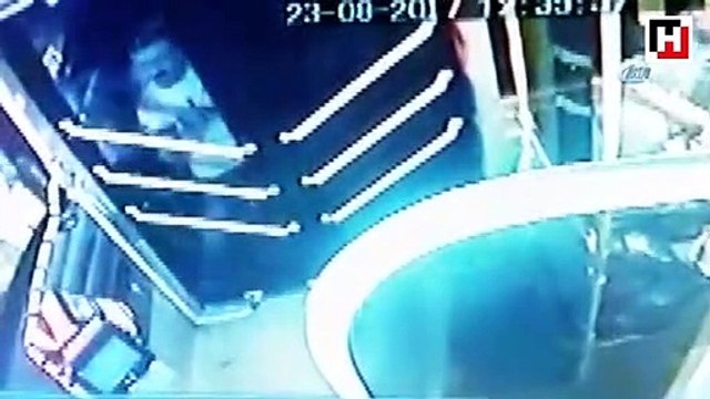 Otobüs şoförüne dayak kamerada