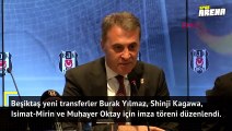 Beşiktaş'ta yeni transferler için imza töreni yapıldı!