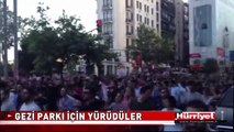 GEZİ PARKI İÇİN YÜRÜDÜLER
