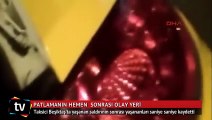 Taksici, patlama sonrası yaşananları saniye saniye kaydetti