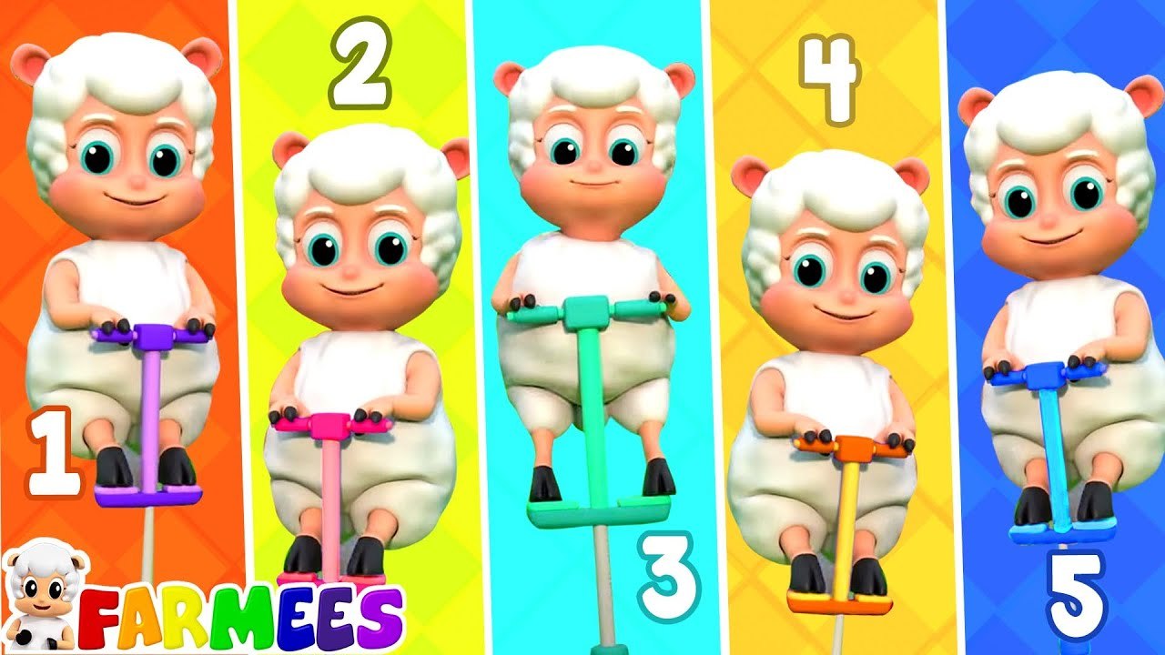 Five Little Sheeps + More Nursery Rhymes & Kids Songs by Farmees