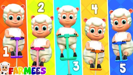 Five Little Sheeps + More Nursery Rhymes & Kids Songs by Farmees